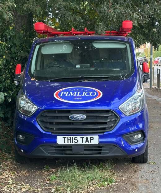 TH15 TAP number plate – Pimlico Plumbers