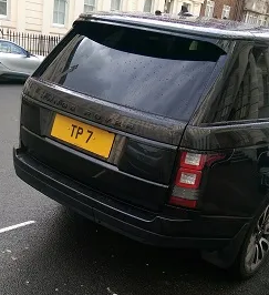 UK Number Plate TP 7