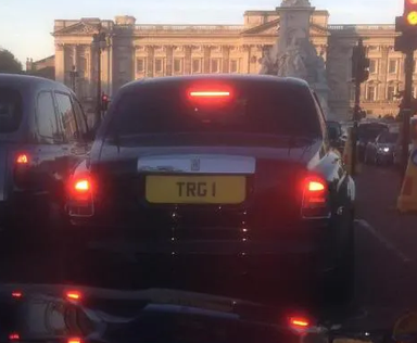 UK Number Plate TRG 1