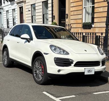 UK Number Plate US 1 on a 1957 Silver Bentley Cayenne