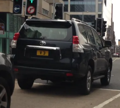 UK Number Plate V 3