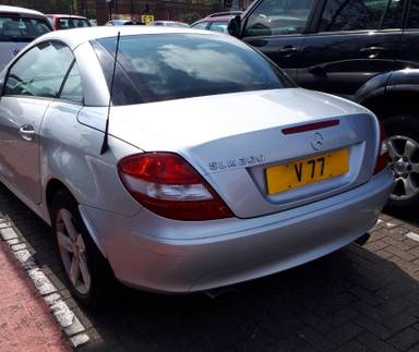 UK Number Plate V 77