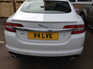 UK Number Plate V4 LVE