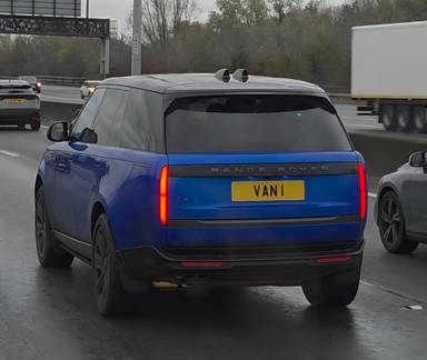 UK Number Plate VAN 1