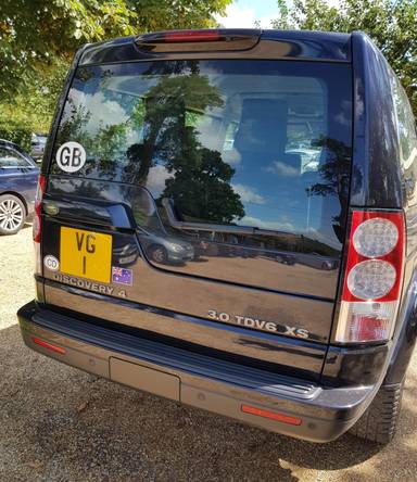 UK Number Plate VG 1