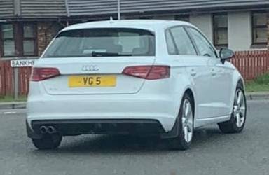 UK Number Plate VG 5