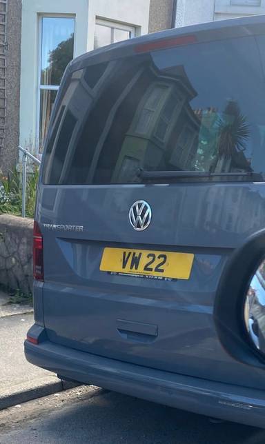 UK Number Plate VW 22