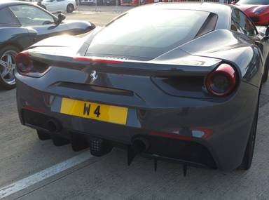 UK Number Plate W 4