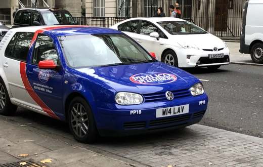 W14 LAV number plate – Pimlico Plumbers