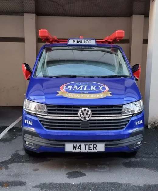 W4 TER number plate – Pimlico Plumbers