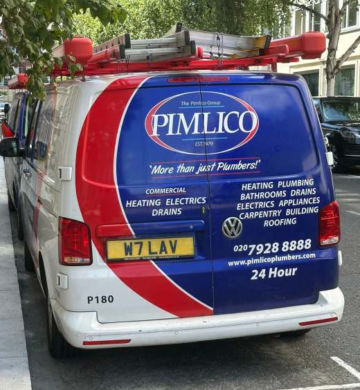 W7 LAV number plate – Pimlico Plumbers
