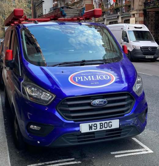 W9 BOG number plate – Pimlico Plumbers