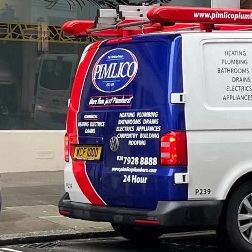 WCF 100D number plate – Pimlico Plumbers