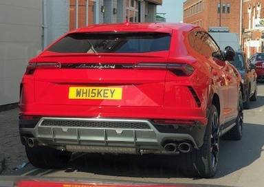 UK Number Plate WH15 KEY