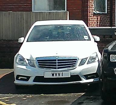 UK Number Plate WVV 1