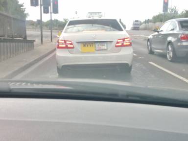UK Number Plate WVV 1