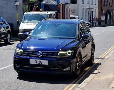 UK Number Plate X 28