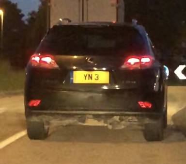 UK Number Plate YN 3