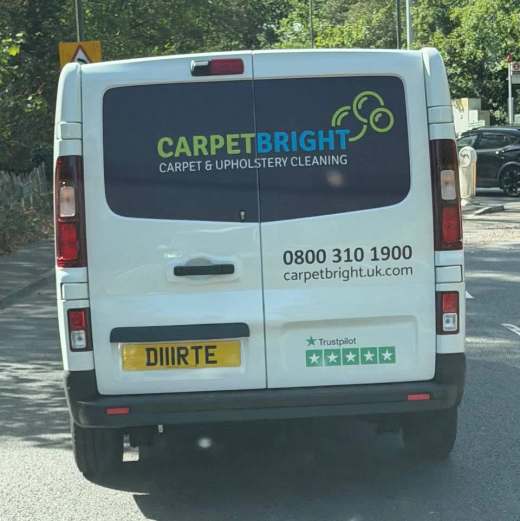 D111 RTE number plate – Carpet Bright UK