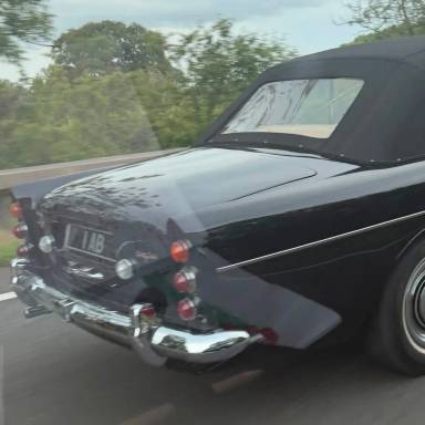 UK Number Plate 1 AB on a 1965 Black Rolls Royce