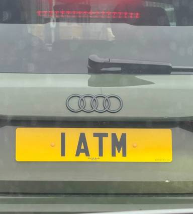 UK Number Plate 1 ATM on a 2025 Green Audi S3 Black Edition Tfsi Quat Sa