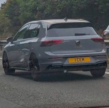 UK Number Plate 1 CEM on a 2022 Grey Volkswagen Golf R-Line Tdi