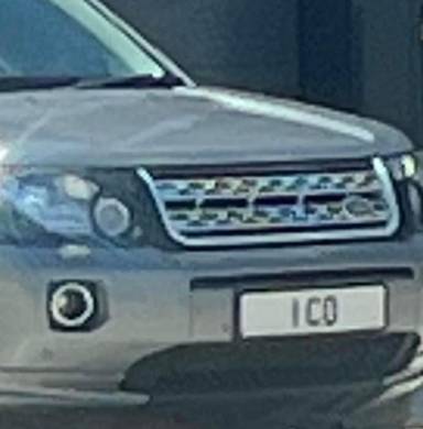 UK Number Plate 1 CO on a 2014 Grey Land Rover Freelander