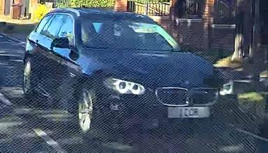 UK Number Plate 1 COR on a 2015 Blue BMW 520