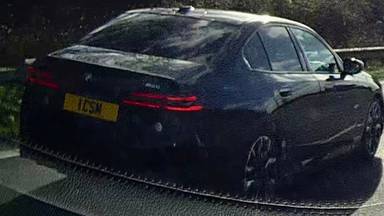 UK Number Plate 1 CSM on a 2025 Grey BMW I5 M60 Xdrive