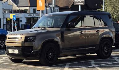 UK Number Plate 1 DEA on a 2024 Brown Land Rover Defender Xdynamic Hse D Mhev A