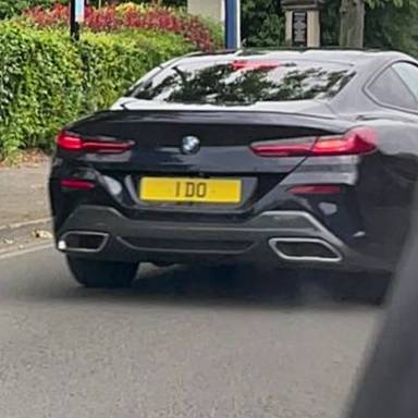 UK Number Plate 1 DO on a 2019 Black BMW 8 Series
