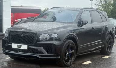 UK Number Plate 1 DP on a 2026 Black Bentley Bentayga S V8 Auto