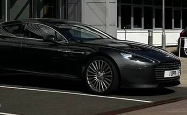 UK Number Plate 1 DPR on a 2014 Silver Aston Martin Rapide