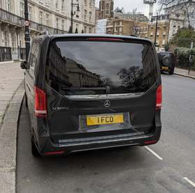 1 FCO on a 2019 GREY MERCEDES-BENZ V 300 AMG LINE D AUTO — Foreign and Commonwealth Development Office diplomatic registration