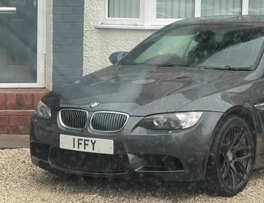 UK Number Plate 1 FFY on a 2009 Grey BMW M3