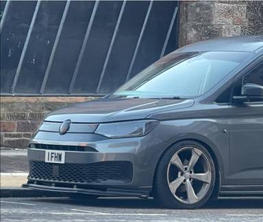 UK Number Plate 1 FHW on a 2022 Grey Volkswagen Caddy Maxi C20 Comm Pro Tdi Sa