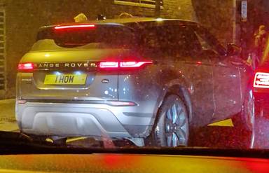 UK Number Plate 1 HOM on a 2020 Grey Land Rover Range Rover Evoque Se Auto
