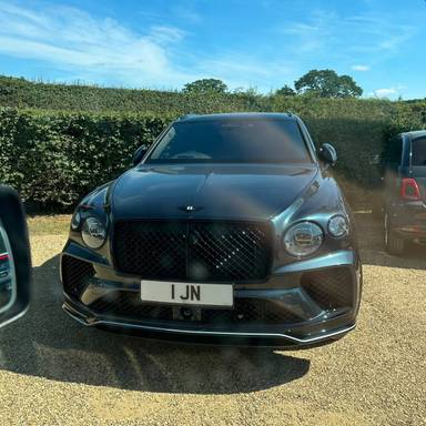 UK Number Plate 1 JN on a 2024 Grey Bentley