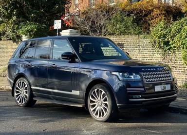 UK Number Plate 1 JW on a 2018 Blue Land Rover Range Rover