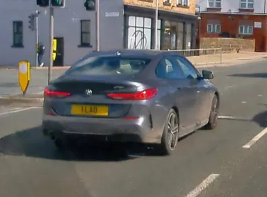 UK Number Plate 1 LAO on a 2024 Black BMW 320i M Sport Auto