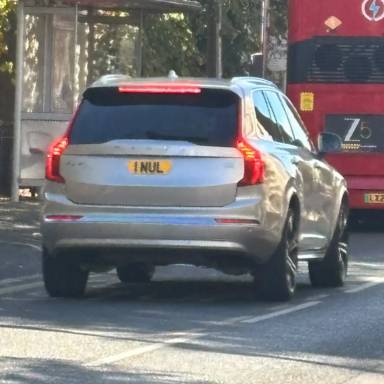 UK Number Plate 1 NUL on a 2024 Gold Volvo Xc90 Ultimate T8 Rechrge Awd A