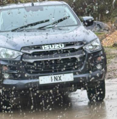 UK Number Plate 1 NX on a 2024 Grey Isuzu D-Max Dl20