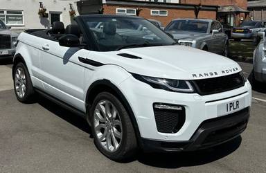 UK Number Plate 1 PLR on a 2017 White Land Rover Range Rover Evoque