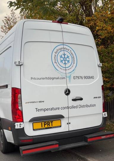 UK Number Plate 1 PRT on a 2024 White Mercedes-Benz Sprinter 315 Progressive Cdi