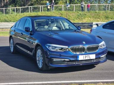 UK Number Plate 1 PTL on a 2018 Blue BMW 5 Series