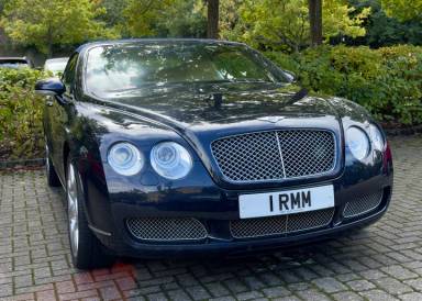 UK Number Plate 1 RMM on a 2023 Grey Rolls Royce Ghost V12 4x4 Auto