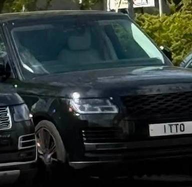 UK Number Plate 1 TTO on a 2018 Black Land Rover Range Rover