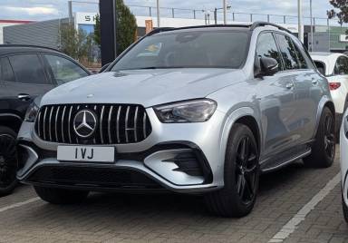 UK Number Plate 1 VJ on a 2024 Silver Mercedes-Benz Amg Gle 53 Premium Mhev 4m A