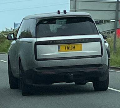 UK Number Plate 1 WJH on a 2024 Silver Land Rover Range Rover Hse D Mhev Auto