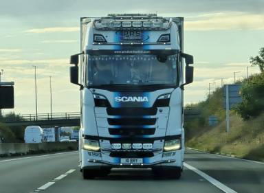UK Number Plate 10 RRY on a 2021 White Scania S650